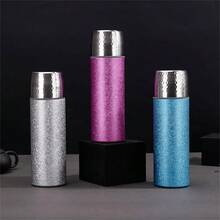 1pc New Portable Titanium Double-Wall Insulated Water Bottle, Unisex, Suitable For Outdoor Activities, Home, Office And Travel, Perfect As A Gift - Multicolor - View 13