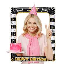 1pc Adult Birthday Party Photo Prop, Suitable For 18th, 21st, 30th, 40th, 50th, 60th, 70th Birthday, Fun Selfie Accessory, Birthday Party Supplies, 22.7x27.9 Inches, Photo Prop, Stylish Decor - Multicolor - View 3