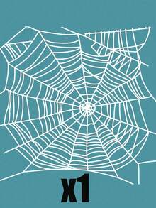 Halloween Spider Web Decoration Template, 3D Art Style, Suitable For Halloween, Trick Or Treat Events, Scary Party Decor, Halloween Scene Setup, Yard Decoration, Haunted House Decor, Home Decor, Garden Decor, Wall Decor, Fence Decoration - One Size Fits All - View 9