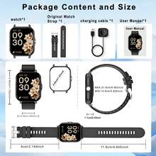 2026 Model 1.83 Inch Touch Screen Smart Watch For Kids And Teenagers, Compatible With Android Phones, Wireless Calling, Wireless Music, Message Notification, Customizable Watch Face, Pedometer, Activity Tracking, Easter Gift - Multicolor - View 4