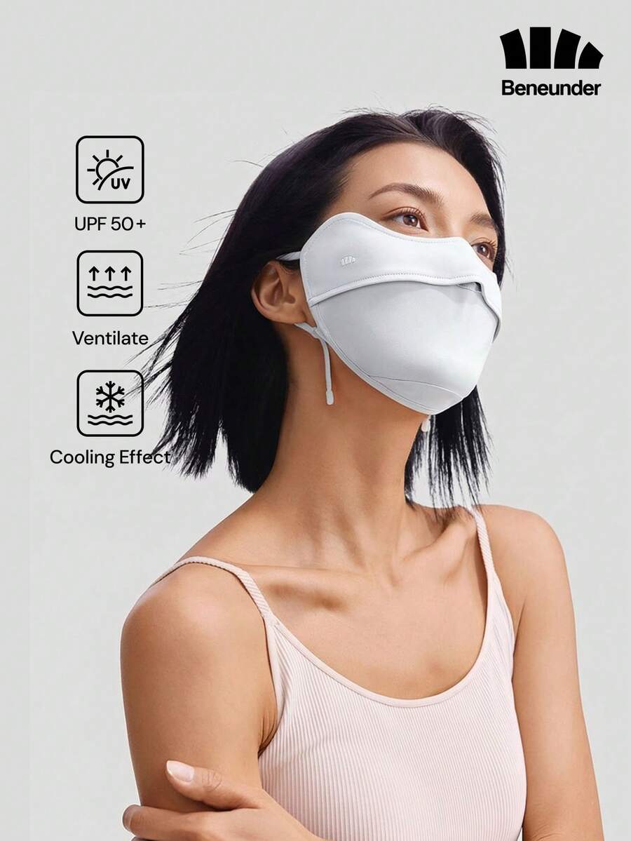 BENEUNDER 涼感眼角遮蔽防曬面罩 – 型號 AL833 - 灰色 - 查看 1