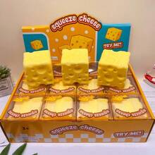 Giant Butter Stick Slow Rebound Cheese Squeeze Toy, Super Soft Stress Relief Squeeze Toy - Multicolor - View 3
