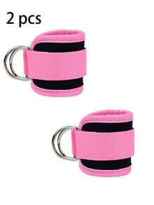 2pcs Adjustable Ankle Straps With D-Ring, Leg And Ankle Support For Fitness Workout, Breathable Ankle Braces, Gym Accessories For Leg And Glute Exercises, Suitable For Dumbbells, Workout, Home Fitness, Women - Multicolor - View 11