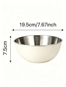 (1pc/3pcs)Stainless Steel Rolled Rim Mixing Bowls, Multi-Size Stackable Kitchen Bowls For Baking, Mixing And Food Prep, Durable Cooking Storage Bowls, Ideal Kitchen Gadget, Christmas Gift - View 17