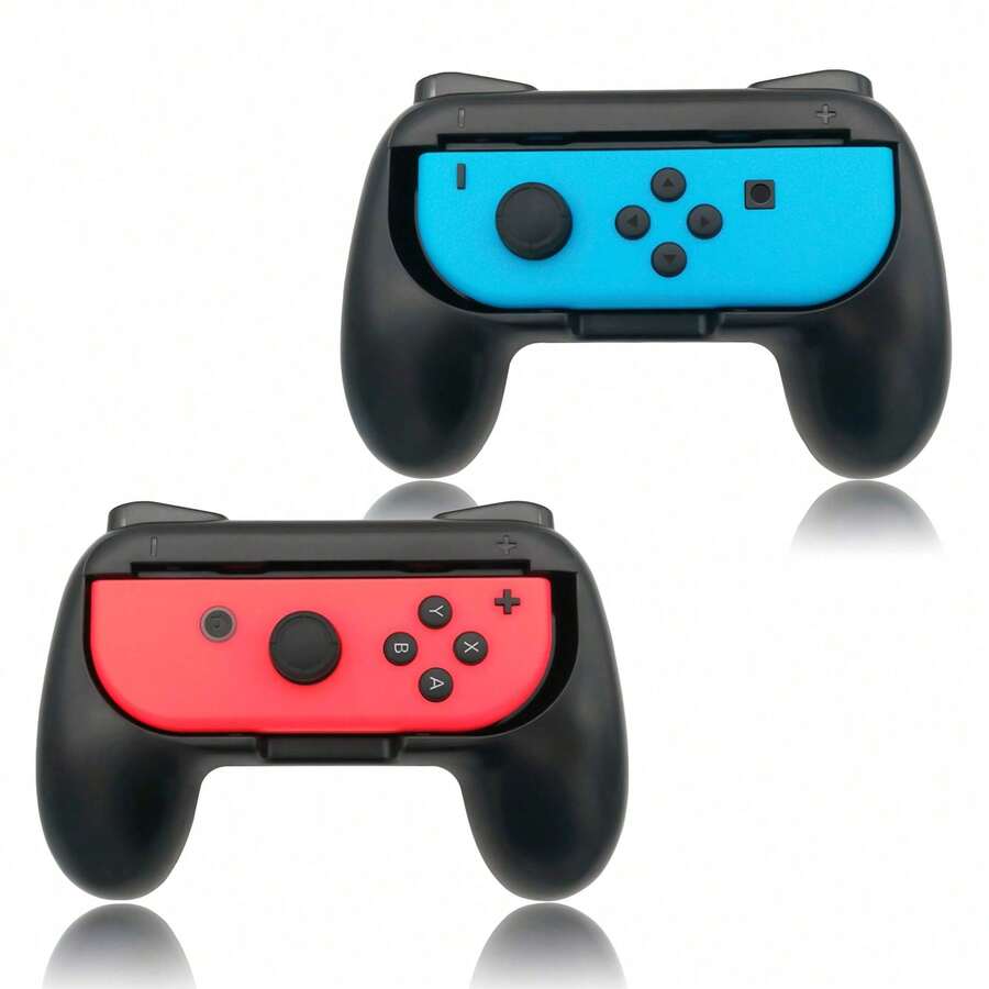 2pcs Switch Controller Grip Covers, Universal Switch Controller Stand Set, Anti-Slip Durable Game Controller Holder, Shock-Absorbing Gaming Accessories, Compatible With Switch, OLED, Lite, Joy-Con And Pro Controllers - View 1