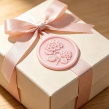 40 PCS 3D Embossed Hydrangea Wax Seal Stickers, Wedding Invitation Envelope Seal Stickers, Self-Adhesive Flower Stickers, Perfect For Invitations And Gift Packaging - Pink Hydrangea - View 9