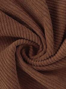 Celana Panjang Korduroi Pria, Warna Polos, Jatuh, Celana Kaki Lebar Kasual, Potongan Longgar, Cocok Untuk Berpergian dan Berlari, Musim Gugur/Dingin - Coklat - View 7