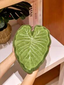 2pcs Leaf Shaped Hand Towels, Super Absorbent, Soft & Fluffy, Hook Design, Bohemian Style Home Decor, Easy To Clean, Reusable, Kitchen & Bathroom Use, Lint-Free Quick Dry, Lightweight & Durable, Back To School Tropical Style Home Cleaning Accessories - Multicolor - View 5