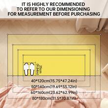 1pc Long Runner Rug Bedside Carpet Bedroom Rug Room Mat Under Bed Front Anti-Slip Foot Mat Indoor Decor Blanket Window Sill Mat Resting Pad - Multicolor - View 3