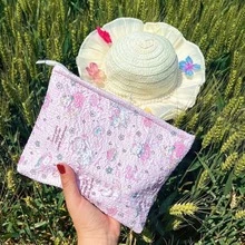 Túi đựng mỹ phẩm mèo hoạt hình dễ thương dung tích lớn, túi đựng đồ vệ sinh cá nhân cầm tay đa năng, phù hợp cho du lịch - Nhiều màu - Xem 2
