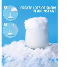 Polvo de nieve artificial en bolsa, añadir agua para expandir, copos de nieve falsos, polvo de nieve de simulación navideña, adecuado para decoración, estilo aleatorio - Multicolor 2 - Ver 4