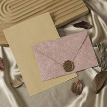 50pcs Tree Pattern Cherry Blossom Pink Envelopes, DIY Handmade Gift Packaging, Wedding Invitations, Cash Envelopes Stationery - A - View 3