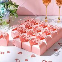10件/組 彩色蝴蝶糖果盒 伴手禮贈品禮品巧克力包裝盒 婚禮賓客禮盒 - 查看 8
