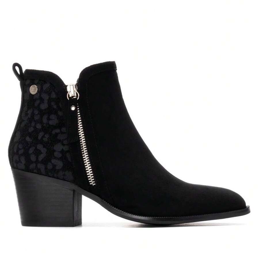 Botin De Mujer Con Tacón Xti 14464702 - Moda Casual - Fabricado Con Materiales De Calidad Y Un Acabado Cuidado - Para Realzar Tus Outfits - Negro - Ver 1