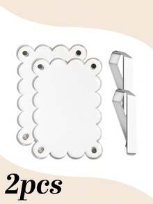 Nuova molletta magnetica per foto da parasole auto, cornice magnetica trasparente in acrilico universale per frigorifero, molletta per cornice foto da parasole auto, cornice foto personalizzata fai-da-te per decorazione auto, regalo per coppie, molletta per cornice foto commemorativa per animali domestici e famiglia - onda - Visualizzare 13