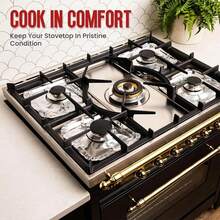 Heat-Resistant Disposable Gas Stove Liner, Oil-Proof Cooktop Protector Pad, Suitable For Daily Home Cooking Cleaning Supplies - Multicolor - View 3