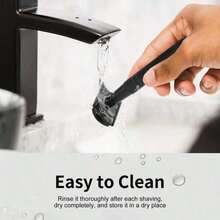 Matte Black Double-Edge Razor, Suitable For Unisex And Men, Reusable, Ideal For Home And Travel - Safety Razor - View 8
