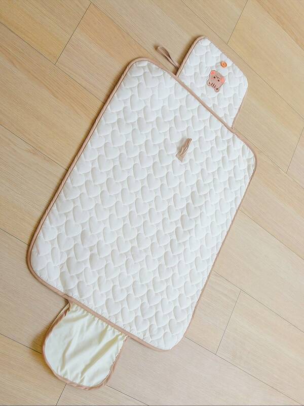 1pc Portable Baby Diaper Changing Pad, Foldable Diaper Changing Station For Moms, Soft Skin-Friendly Waterproof Changing Mat For Travel, Indoor And Bag Use