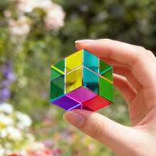 Optical Glass X-Cube Birefringent Cube: RGB Combination Separation Prism, Educational Gift, Classroom Physics Experiment, Suitable For Ages 14 And Up - Multicolor - View 6