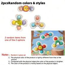 1pc/2pcs Parrot Toys, Parrot Intelligence Chewing Climbing Toys, Parrot Boredom Relief Toys, Suction Cup Bird Entertainment Toys, Parrot Rotating Wheel Toys, Can Be Fixed To Bird Cage Or Attached To Glass, Tile And Other Smooth Surfaces. - A+B - View 8