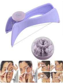 1/2pcs Women's Threading Epilator Facial Hair Remover, Eyebrow Facial And Body Hair Threading Epilator Detachable System Set Suitable For Eyebrows, Threading Tool, Women's Threading Epilator, Ideal For Home/Outdoor/Travel Hair Removal Tool. - Multiple Styles - View 3
