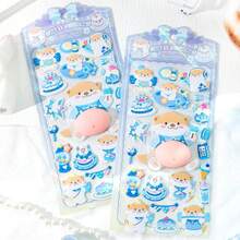 Q-Lia Esta pegatina de fondo esponjoso, con temas de oso y conejo redondos y lindos, es perfecta para decorar teléfonos inteligentes, botellas de agua y otros artículos. Su elegante diseño japonés te permite personalizar tu teléfono, cuaderno, taza de agua y talla grande para expresar tu individualidad. Es un favorito entre los entusiastas de las manualidades y es un gran regalo para vacaciones o cumpleaños. (Los colores y patrones se envían al azar.) - Multicolor - Ver 5