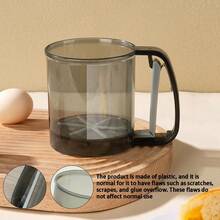 Handheld Powder Sieve Household Cup-Type Flour Sifter Semi-Automatic Handheld Flour Filter Sieve Single Layer Flour Sifter 1pc - Grey - View 11