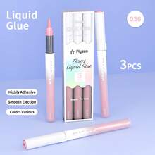 1pc Colorful Liquid Glue Pen, Multi-Functional Portable DIY Craft Envelope Photo Scrapbooking Quick Dry No Mess Glue Pen Tool - Colored Glue Pens - View 11