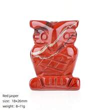 1pc 1in 2 Styles Natural Crystal Owl Carved Ornament | Home Decor & Meditation Energy Guardian | Symbol Of Wisdom And Protection - crystal - View 21