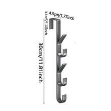 1pc Heavy Duty Multi-Function Metal Towel Rack, Carbon Steel Door Hook - | Space-Saving Vertical Design Hook Storage Rack | Bathroom Door Towel Rack, Titanium Gold, No Drilling Required, Suitable For Bedroom - Multicolor - View 14