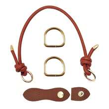 5pcs/Set DIY Bag Modification Accessories Kit, Handbag Handles, Buckles, D-Rings, PU Buckles, Hardware Accessories For Bags, Suitable For Crochet Bags, Knitted Bags, Handbags, Replacement Straps For DIY Craft Enthusiasts - Multicolor - View 7