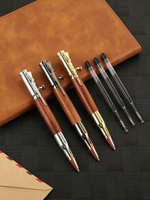 1 Set/2 Sets/5 Sets Personalized Business Office Signature Pen Gift Box, Metal Gel Pen, Customized Signature Pen, Suitable As Business Gift, Advertising Gift, Can Be Given To Family, Friends, Teachers, Classmates, Colleagues, Leaders, Relatives - Multicolor - View 7