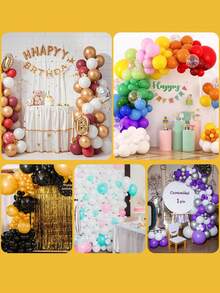 10/50/100 Stück Ballonclips, Ballonverbinder Clips Halter, Ballonverbinder für Ballonbögen, Ballonständer und Ballonblumen, geeignet für Hochzeit, Geburtstag, Raumdekoration, Partydekoration, Ballon-Zubehör - Mehrere Stile - Übersicht 7