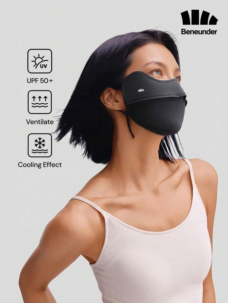BENEUNDER 涼感眼角遮蔽防曬面罩 – 型號 AL833 - 黑色 - 查看 1