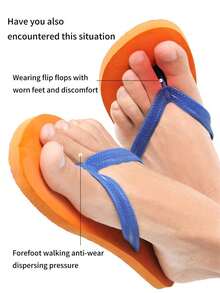 2/1 Pair Soft Gel Toe Pads, Designed To Protect Toes, Suitable For Flip-Flops, Provide Foot Grip To Prevent Slipping, Cushioned And Durable, Reduce Friction, Washable And Reusable. Suitable For Flip-Flops, Slippers, Sandals, Etc. Essential For Outdoor Travel, Vacation And Summer. - / - View 5