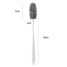 1/2Pcs Kitchen Cleaning Brush Long Handle Silicone Cup Brush For Home Use, No Dead Angle Cleaning Brush For Baby Bottles And Blender, Stain Removal Tool - A - View 7