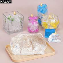 KALAY 100g/500g/1kg Transparent Gel Wax, DIY Candle Making Gel Wax, Handmade Materials, Crystal Gel Wax, Suitable For Candle Making And Handmade Scented Candle Supplies - Transparent Gel Wax - View 4