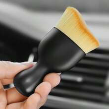 qialeduo Multi-Functional Nano Fiber Soft Dust Brush With Protective PVC Cover, Gentle Skin Friendly Lint Sweep Brush For Barber Neck Hair, Car Air Vent, Game Controller, Keyboard, Makeup Face Cleaning - A - View 6