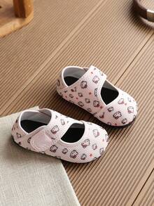 1 Pair Breathable Thin Anti-Slip Walking Shoes For Baby Girls - Pink - View 5