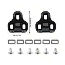2pcs/Mountain Bike/Road Bike Universal Anti-Slip Pedal Lock Plate - Pedal Lock - Pedal Cleats, Self-Locking Pedals, Adjustable 0/4.5/9 Degree Float, Lightweight Locking Plate For Cycling, Bicycle Pedal Lock Parts, Cycling Equipment - Multicolor - View 3