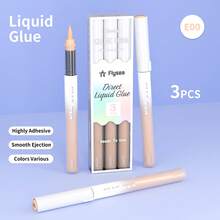 1pc Colorful Liquid Glue Pen, Multi-Functional Portable DIY Craft Envelope Photo Scrapbooking Quick Dry No Mess Glue Pen Tool - Colored Glue Pens - View 16