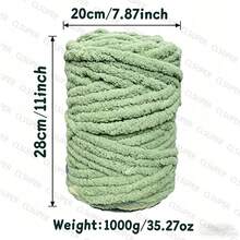 CLSUPER Super Chunky Thick Yarn 35.27oz Soft Thick Yarn, Suitable For Hand Knitting And Crochet, Warm And Comfortable, Can Make Blankets, Rugs, Pillows, Pet Beds, Bohemian Style Living Room Decor - Multicolor - View 7