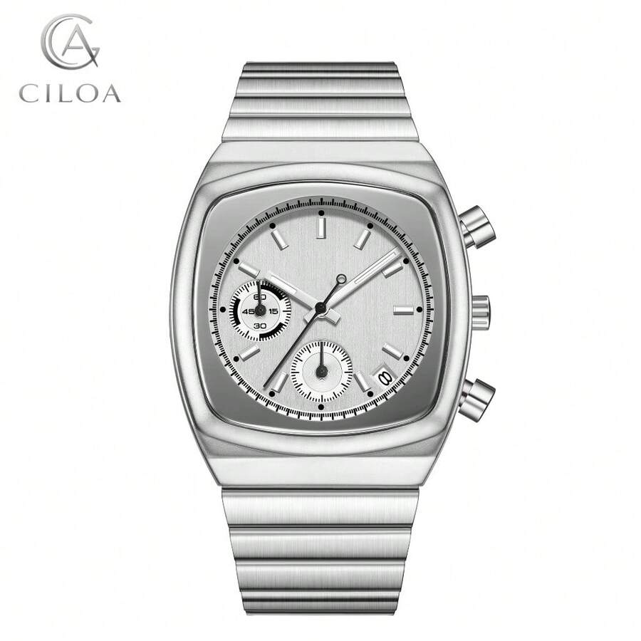 CILOA 1pc Generous And Noble New Men's Simple And High-End Men's Watch - 白色 - 查看 1