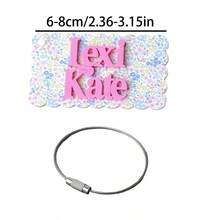 Personalized Acrylic Name Bag Tag, Customized Backpack Name Charm/Keychain, School Bag Charm, Lunch Box Label, Mommy Bag Tag, Boys & Girls Initial Keychain, Back To School Gift, Christmas, Birthday Gift, Unique Gift, Bag Jewelry - C-name Keychain - View 14