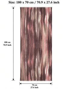 Women's Handmade Tie-Dye Contrast Gradient Hijab Scarf, Soft Lightweight Breathable Large Headscarf Shawl, Suitable For Muslim Women, Vintage Bohemian Style - Lotus Root Pink #22 - View 5