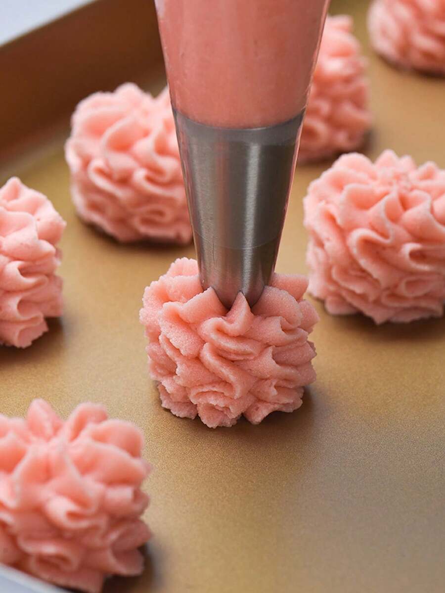 1個不鏽鋼大號8齒餅乾蛋糕奶油裱花花嘴