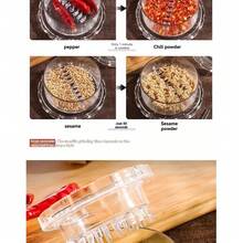 1/3pcs Multifunctional Transparent Garlic Presser, Kitchen Cooking Garlic Paste Maker, Portable Home Garlic Press, Easy To Clean Garlic Machine, Can Be Used As Dip Plate, Restaurant Kitchen Essential - Transparent - View 5