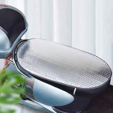 Motorcycle Sun Shade, Electric Bicycle Seat Cushion, Durable Sun Shade Pad, Outdoor Seat Cushion | Fashionable Vehicle Accessories, Heat-Insulating, Anti-Scalding, UV-Resistant Seat Cushion, Waterproof Flip Cover Seat Cushion - A - View 8