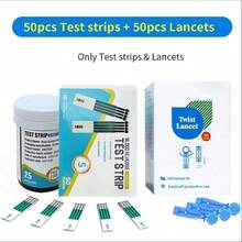 Diabetes Care - 50 Test Strips + 50 Lancets - View 2