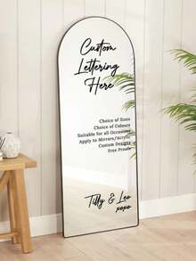 Custom Mirror Sticker Wedding Seating Chart Sticker - Wedding Decoration DIY Wedding Sticker - Seating Chart Mirror Sticker Welcome To Wedding Mirror Sticker - Multicolor - View 3